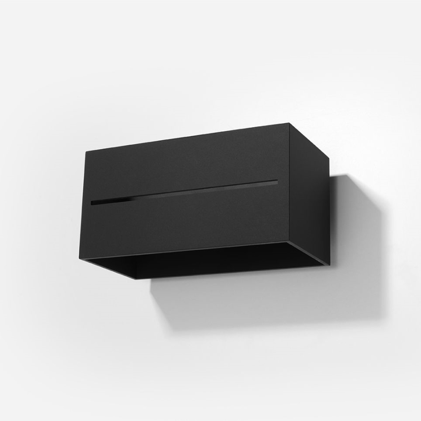 Zidna svjetiljka LOBO 2xG9/40W/230V crna