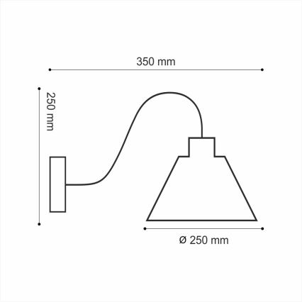 Zidna svjetiljka LOFT 1xE14/40W/230V