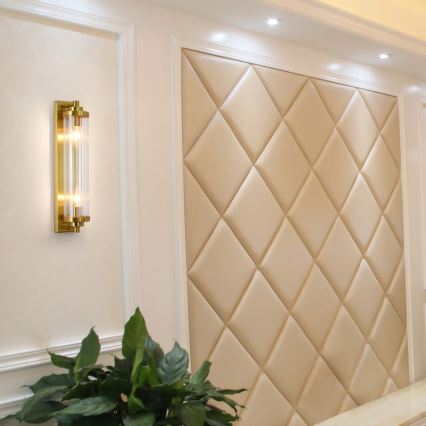 Zidna svjetiljka LORENZO 2xE14/40W/230V zlatna