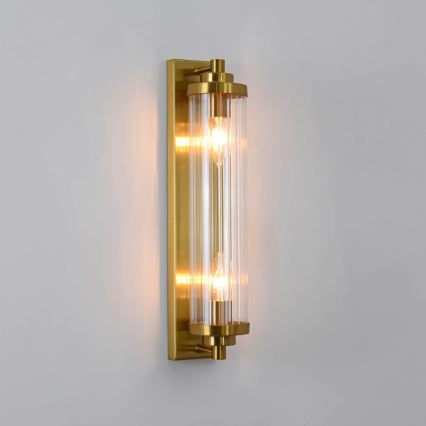Zidna svjetiljka LORENZO 2xE14/40W/230V zlatna