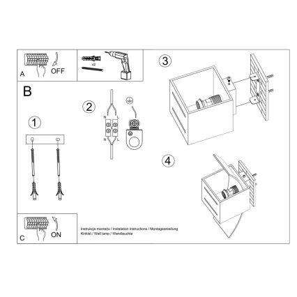 Zidna svjetiljka LORETO 1xG9/40W/230V crna