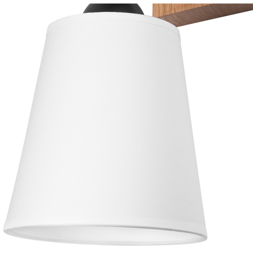 Zidna svjetiljka LULA 1xE27/60W/230V hrast