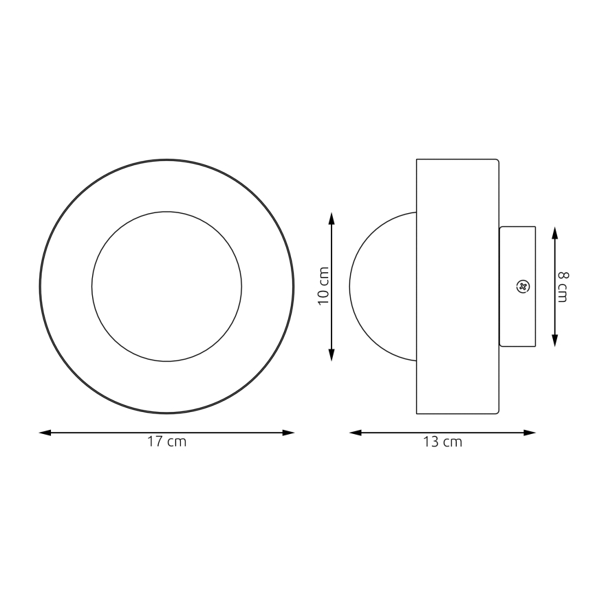 Zidna svjetiljka LULU 1xG9/8W/230V crna