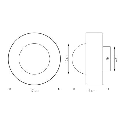 Zidna svjetiljka LULU 1xG9/8W/230V narančasta