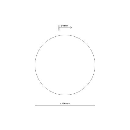Zidna svjetiljka LUNA 4xG9/8W/230V pr. 40 cm smeđa