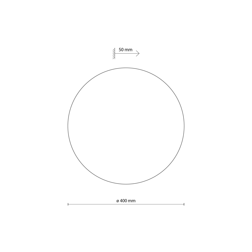 Zidna svjetiljka LUNA 4xG9/8W/230V pr. 40 cm smeđa