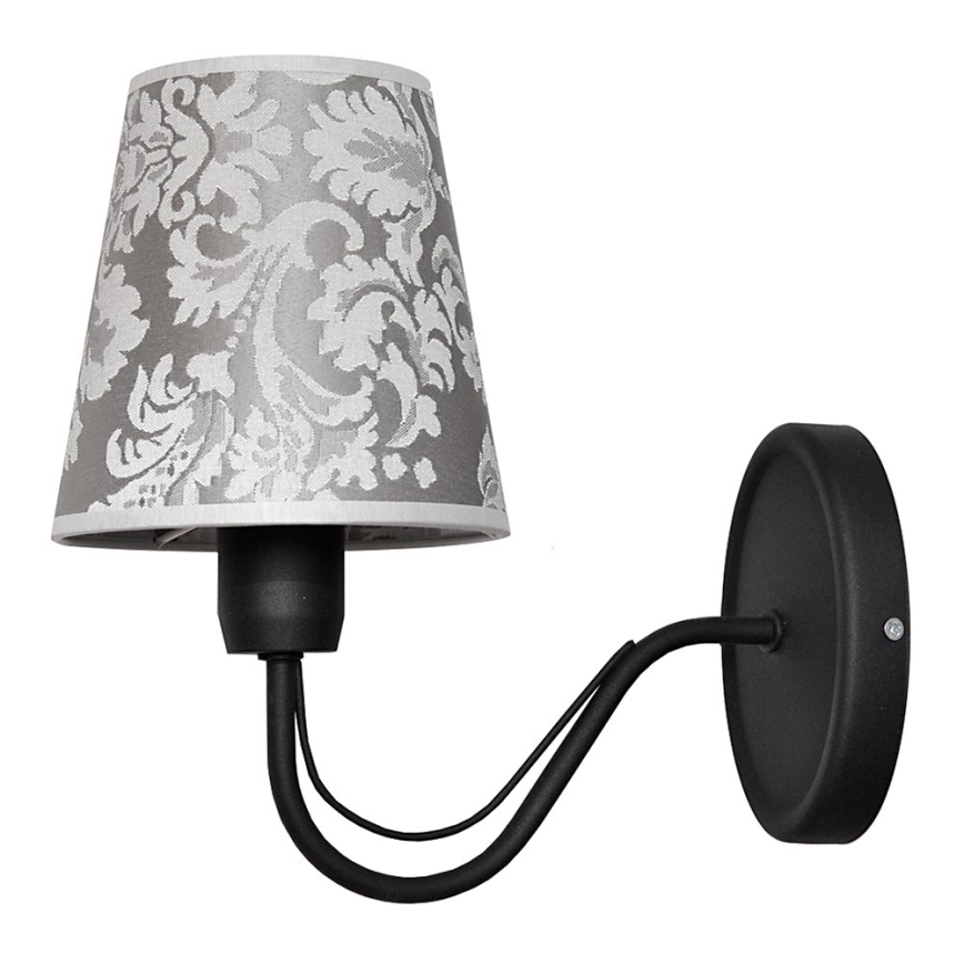 Zidna svjetiljka MALBO II 1xE27/15W/230V crna