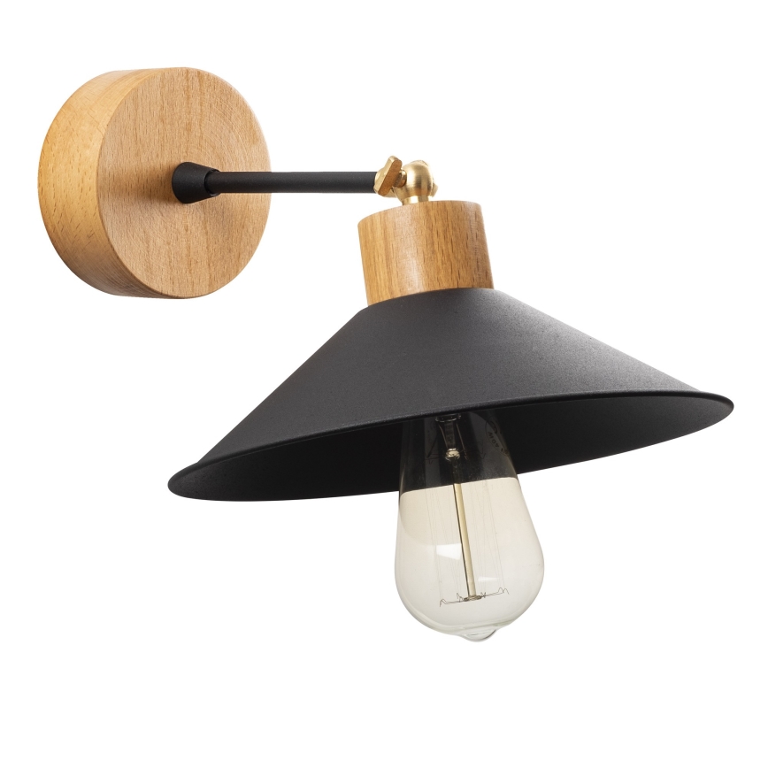 Zidna svjetiljka MANAVGAT 1xE27/40W/230V smeđa/crna