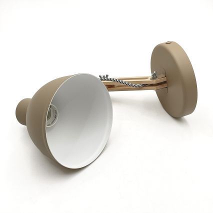 Zidna svjetiljka MARCELLO 1xE27/15W/230V, bež