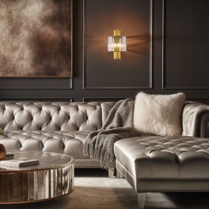 Zidna svjetiljka MARGOT 2xE14/40W/230V zlatna