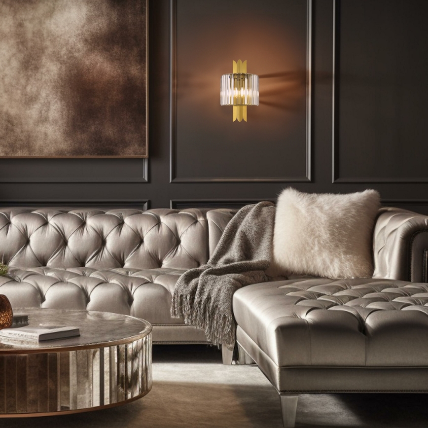 Zidna svjetiljka MARGOT 2xE14/40W/230V zlatna