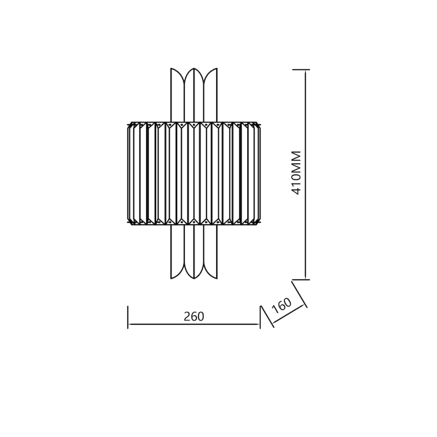 Zidna svjetiljka MARGOT 2xE14/40W/230V zlatna