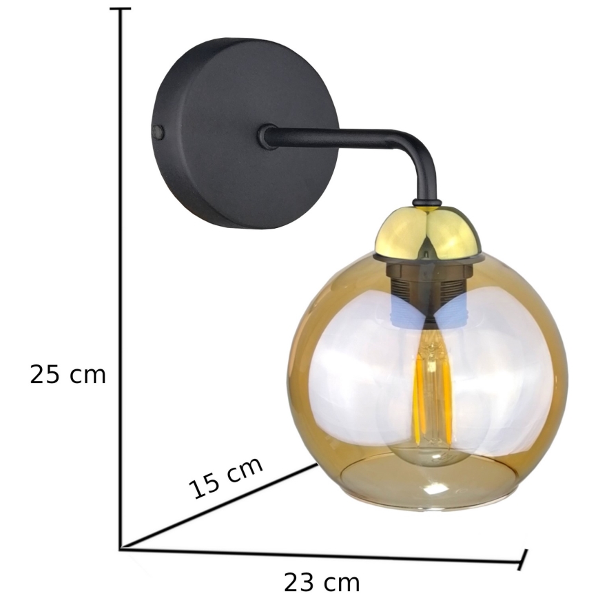 Zidna svjetiljka MELLE GOLD 1xE27/60W/230V