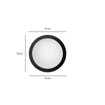 Zidna svjetiljka MINERVA 1xE14/10W/230V crna