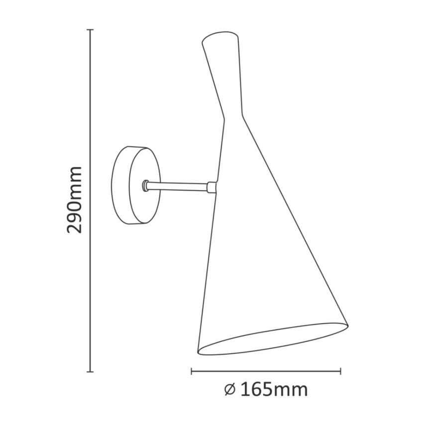 Zidna svjetiljka MODERN 1xE27/20W/230V bijela
