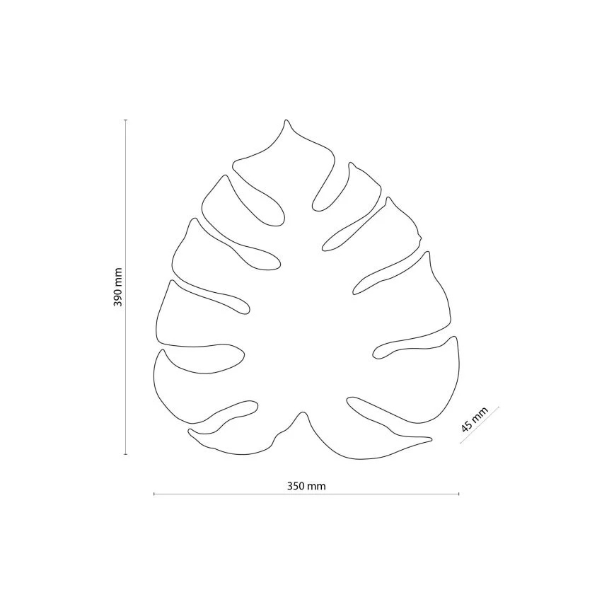 Zidna svjetiljka MONSTERA 3xG9/8W/230V crna