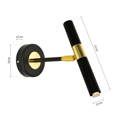 Zidna svjetiljka MONZA 1xG9/7W/230V