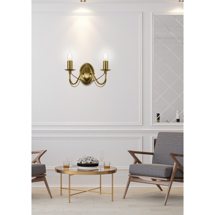 Zidna svjetiljka MUZA 2xE14/40W/230V