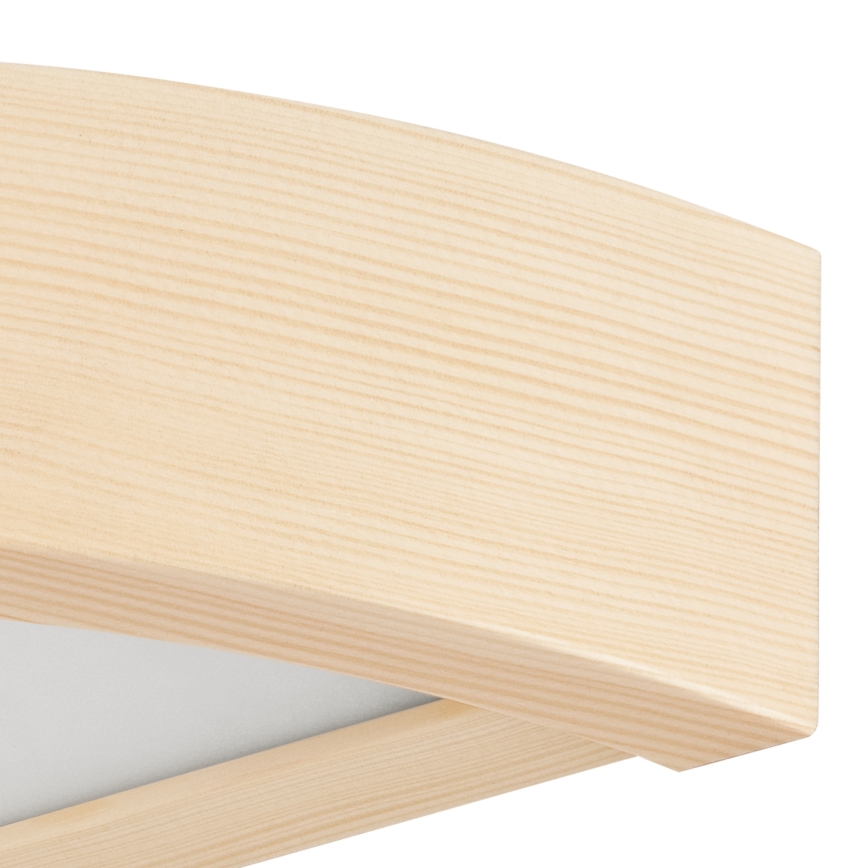 Zidna svjetiljka NATURAL 1xE27/60W/230V borovina/bež