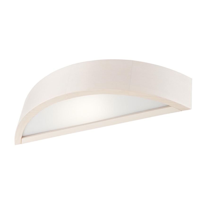 Zidna svjetiljka NATURAL 1xE27/60W/230V borovina/kremasta