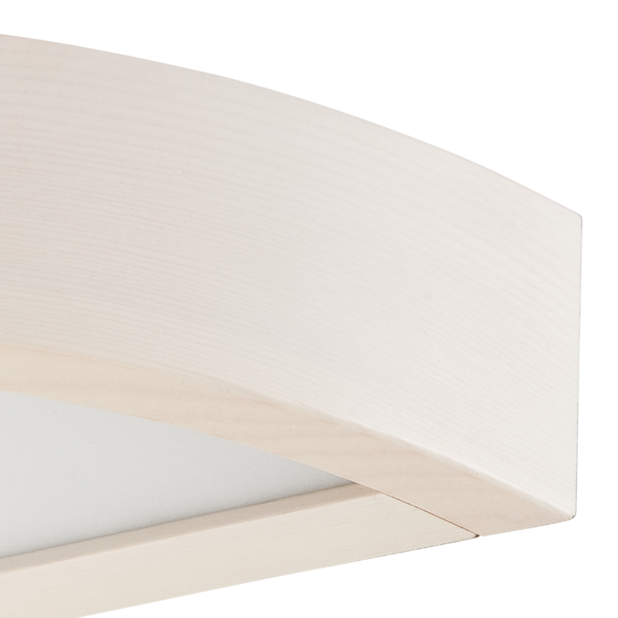 Zidna svjetiljka NATURAL 1xE27/60W/230V borovina/kremasta