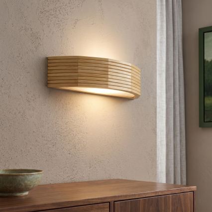 Zidna svjetiljka NATURAL MODERN 1xE27/15W/230V borovina