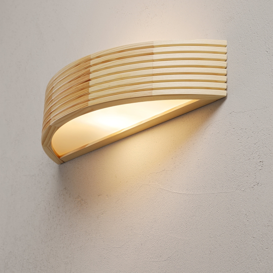 Zidna svjetiljka NATURAL MODERN 1xE27/15W/230V borovina