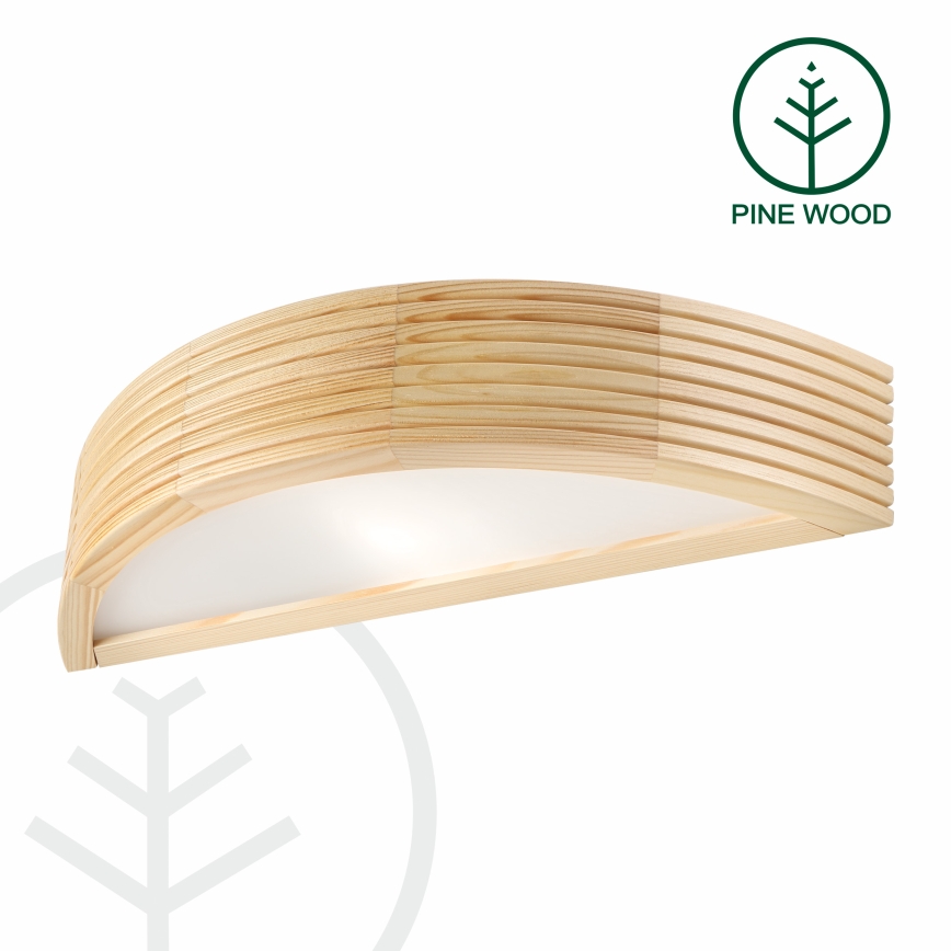 Zidna svjetiljka NATURAL MODERN 1xE27/15W/230V borovina