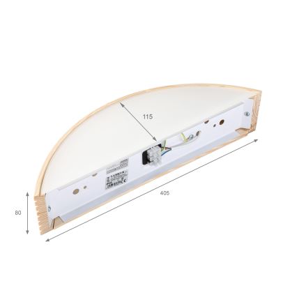 Zidna svjetiljka NATURAL MODERN 1xE27/15W/230V borovina
