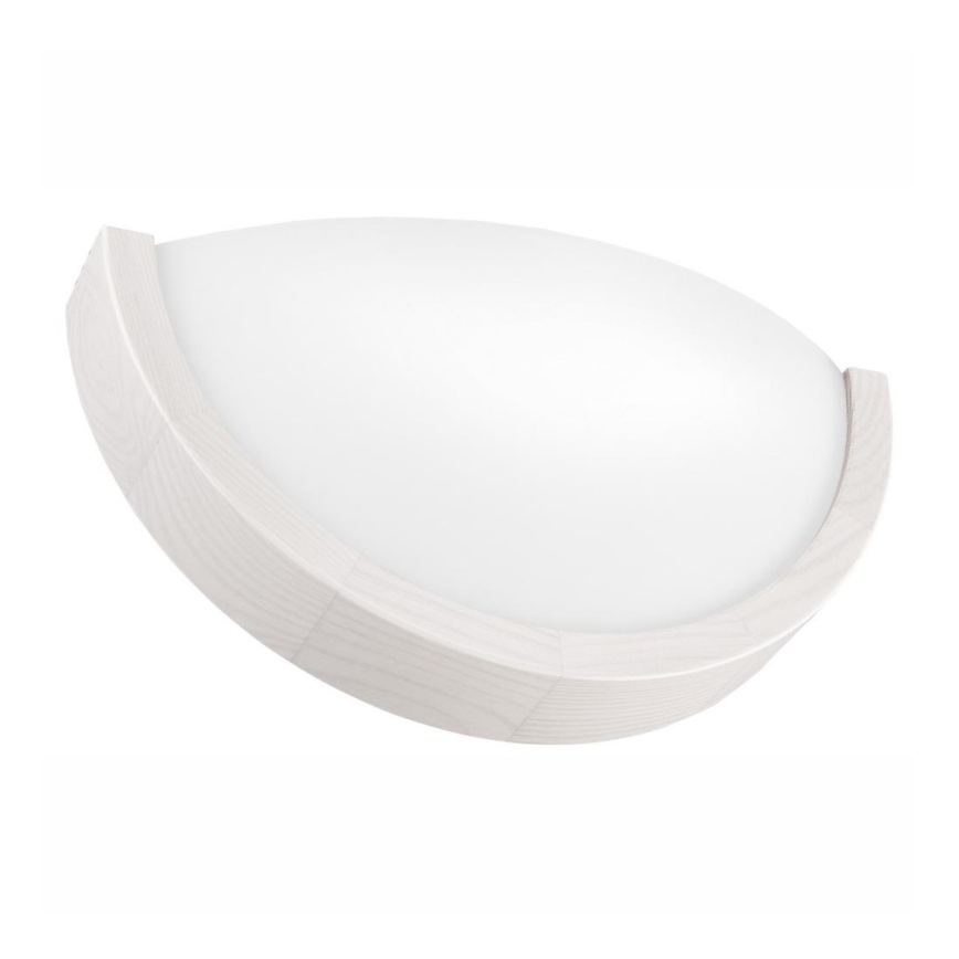 Zidna svjetiljka NATURAL SLIM 1xE27/60W/230V bor/bijela