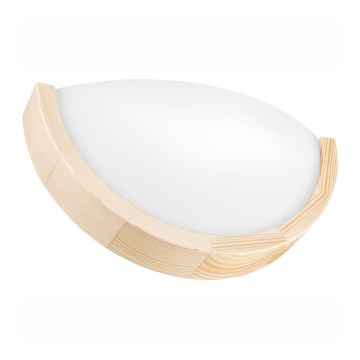 Zidna svjetiljka NATURAL SLIM 1xE27/60W/230V bor