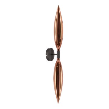 Zidna svjetiljka NORDIC 2xG9/5W/230V crna/bakrena
