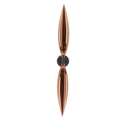 Zidna svjetiljka NORDIC 2xG9/5W/230V crna/bakrena