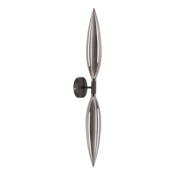 Zidna svjetiljka NORDIC 2xG9/5W/230V crna/dimno siva