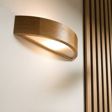 Zidna svjetiljka OAK 1xE27/60W/230V hrast