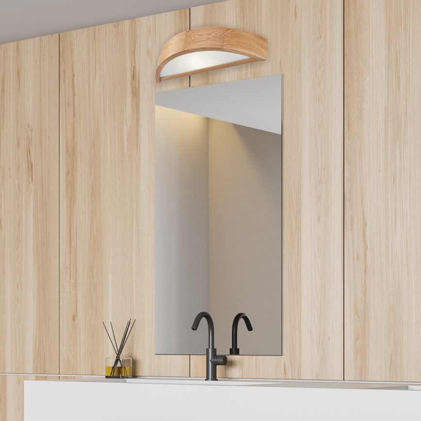 Zidna svjetiljka OAK 1xE27/60W/230V hrast