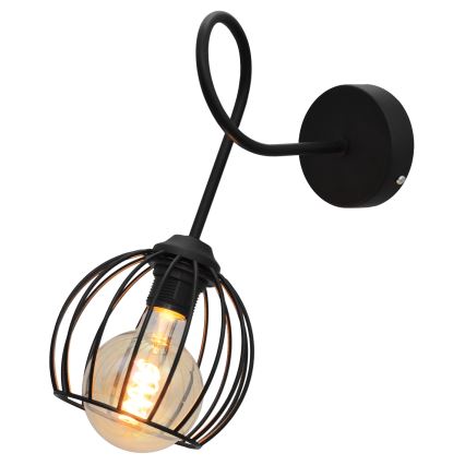 Zidna svjetiljka OXFORD 1xE27/15W/230V crna