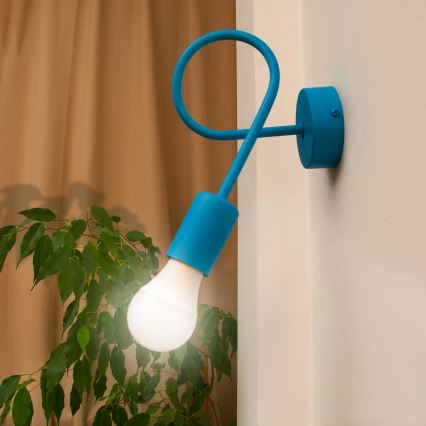 Zidna svjetiljka OXFORD 1xE27/15W/230V plava