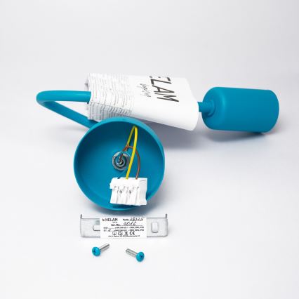 Zidna svjetiljka OXFORD 1xE27/15W/230V plava