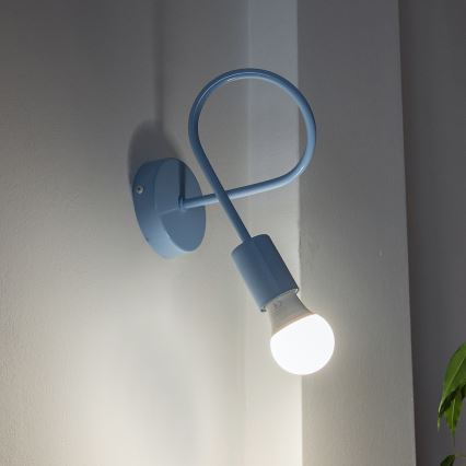 Zidna svjetiljka OXFORD 1xE27/15W/230V plava