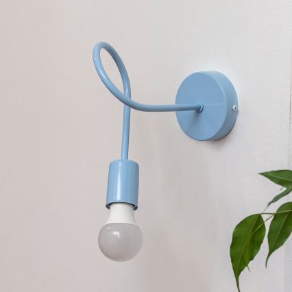 Zidna svjetiljka OXFORD 1xE27/15W/230V plava