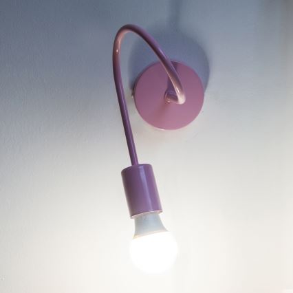 Zidna svjetiljka OXFORD 1xE27/15W/230V ružičasta