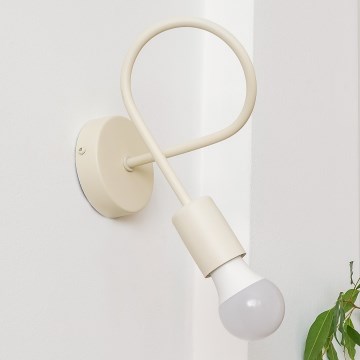 Zidna svjetiljka OXFORD 1xE27/15W/230V u krem boji