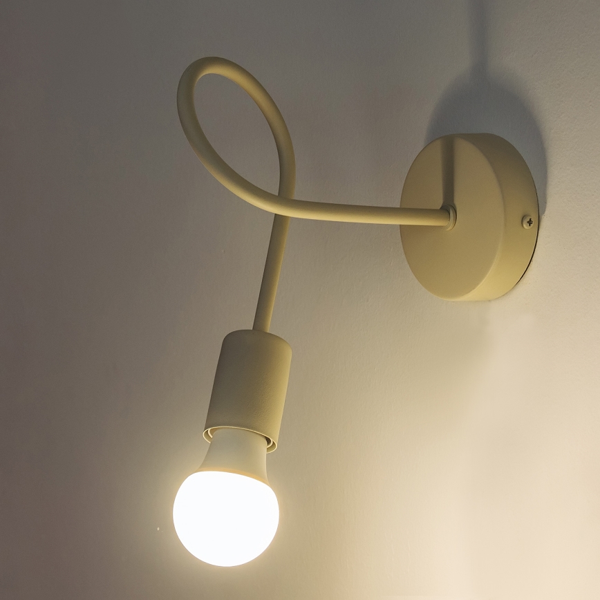 Zidna svjetiljka OXFORD 1xE27/15W/230V u krem boji