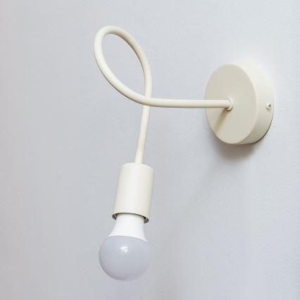 Zidna svjetiljka OXFORD 1xE27/15W/230V u krem boji