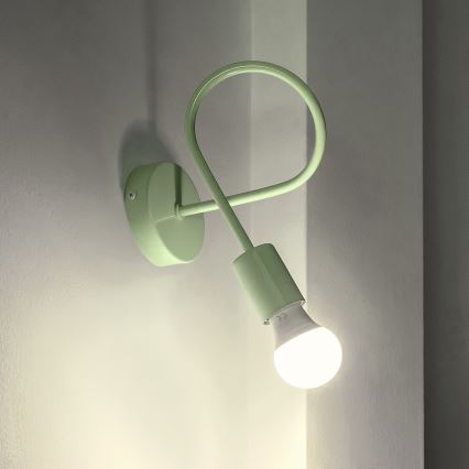 Zidna svjetiljka OXFORD 1xE27/15W/230V zelena