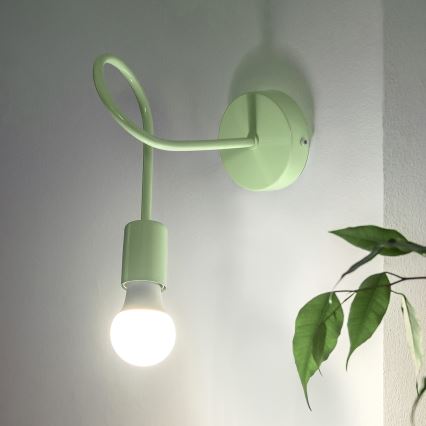 Zidna svjetiljka OXFORD 1xE27/15W/230V zelena