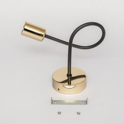 Zidna svjetiljka OXFORD 1xE27/15W/230V zlatna/crna