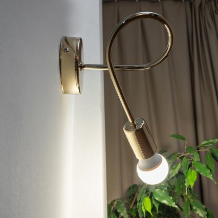 Zidna svjetiljka OXFORD 1xE27/15W/230V zlatna