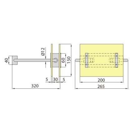 Zidna svjetiljka PALIA R7s/100W/230V